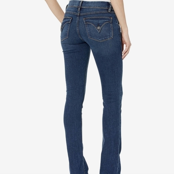 HUDSON Beth Baby Boot Jeans 25 Obscurity Slim Small Flare Mid Rise Mid Wash - Picture 2 of 15